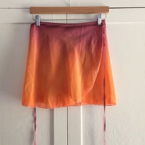 Wrap around ballet skirt